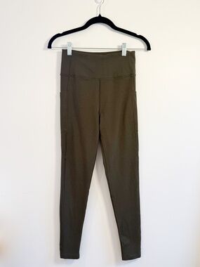 Boody Pocket Leggings — Olive Green — Size Small
